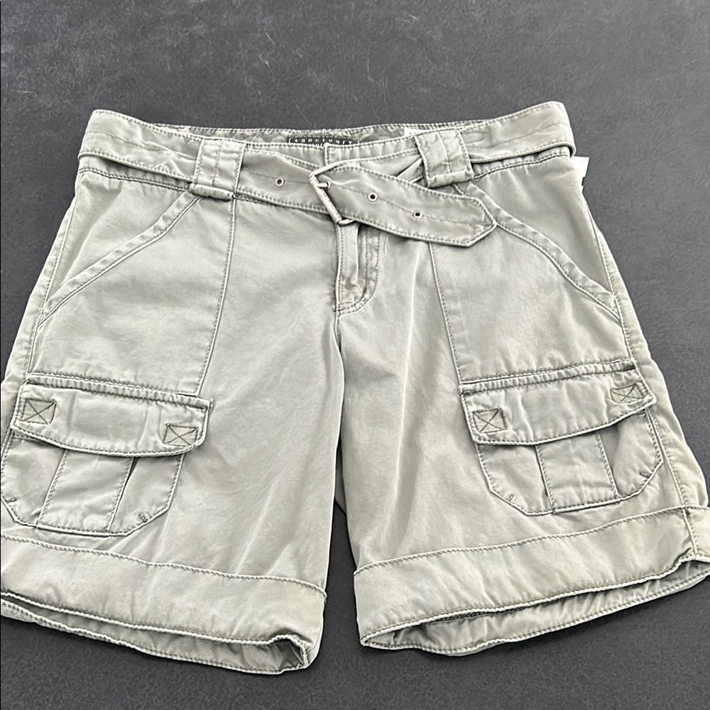 Sanctuary Khaki Cargo Shorts